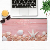 Life's A Beach Quote Seashells Personalised Name