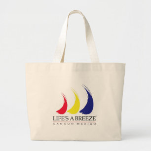 LIfe's a Breeze®_Paint-The-Wind_Cancun Large Tote Bag