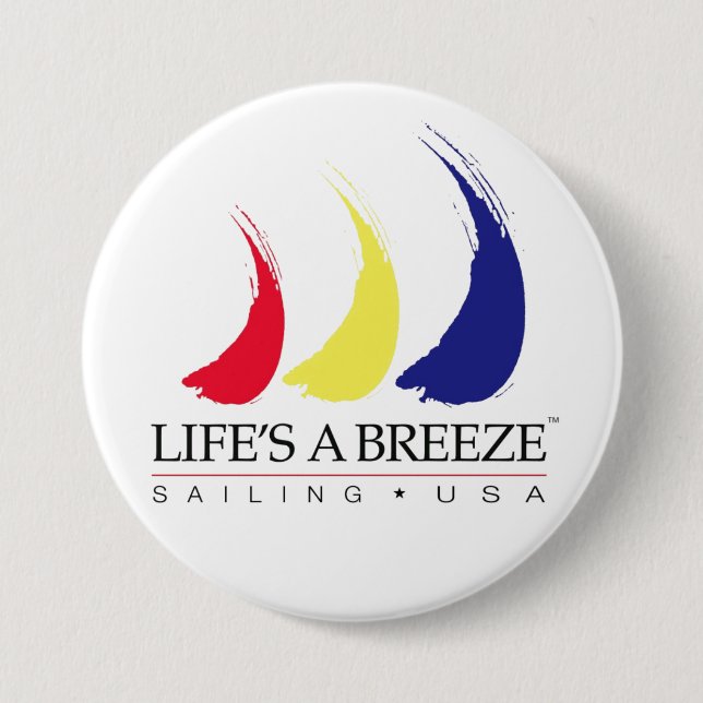 Life's a Breeze®_Paint-The-Wind_Sailing USA button (Front)