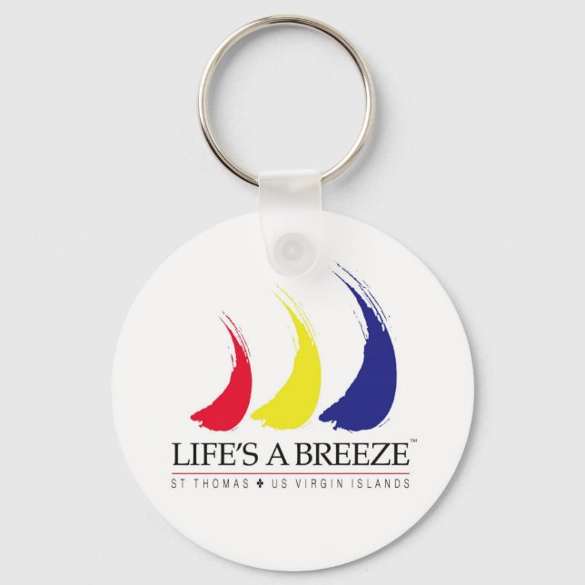 Life's a Breeze™_Paint-The-Wind _St. Thomas Key Ring (Front)