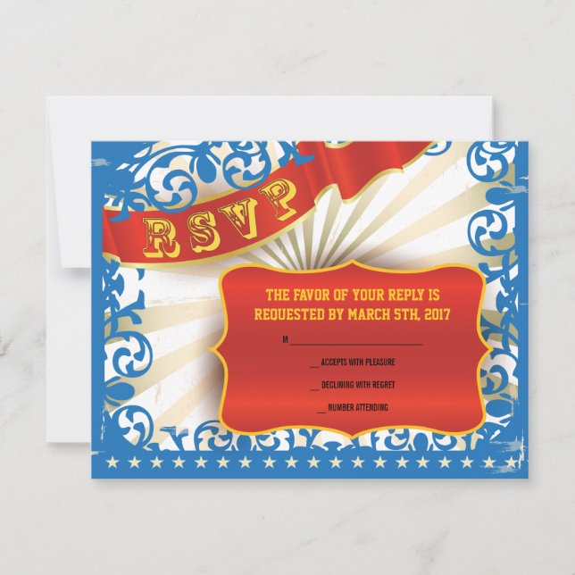 LIFE'S A CIRCUS Bat Bar Mitzvah Invitation (Front)