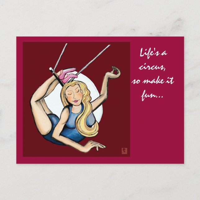 Life's a circus,so make it fun... postcard (Front)
