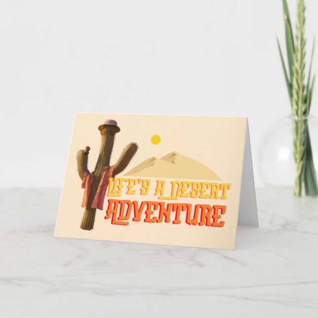 Life's a Desert Adventure Card (Front)