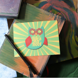 Life's a Hoot owl Postcard