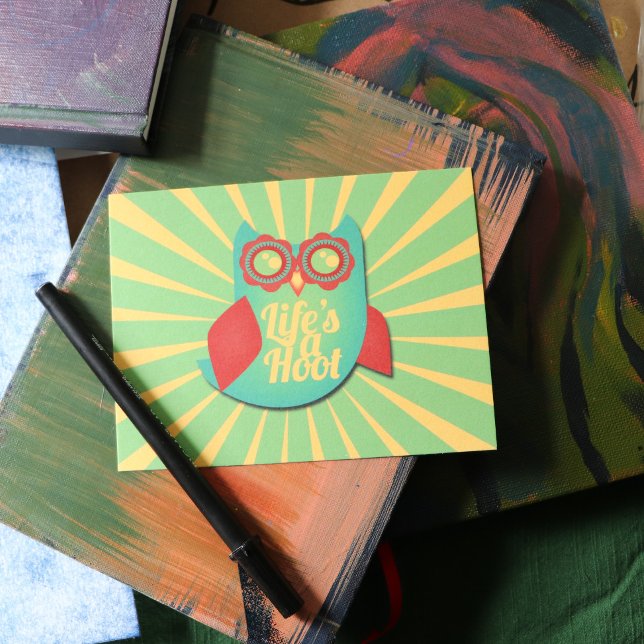 Life's a Hoot owl Postcard (Creator Uploaded)