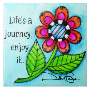 Life's A Journey Ceramic Tile