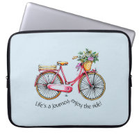 Life's a Journey, Enjoy the Ride Flower Bike