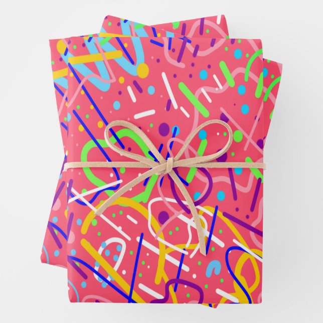 Life's a Party Wrapping Paper Sheet (In situ)