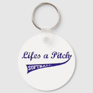 Lifes a Pitch! Key Ring