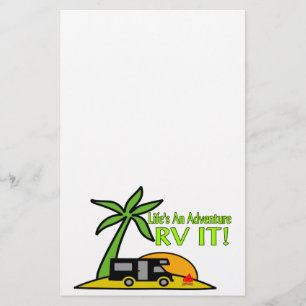 Life's An Adventure So RV It Stationery