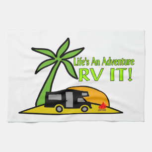 Life's An Adventure So RV It Tea Towel