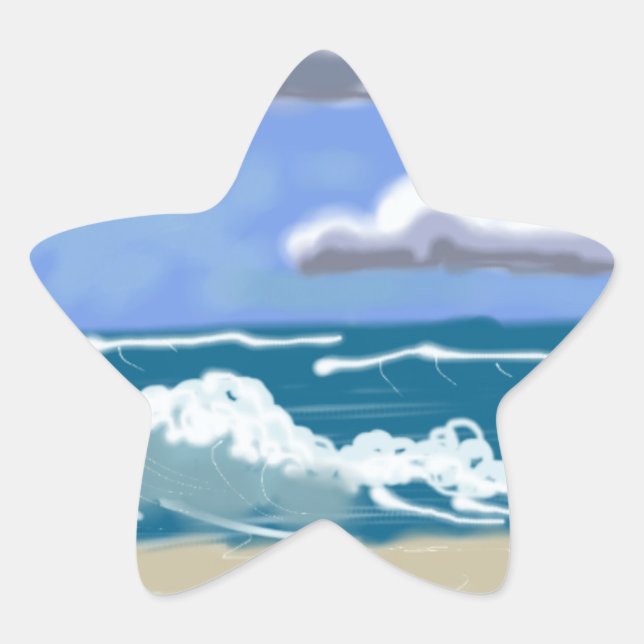 Life's Better at the Beach Star Sticker (Front)
