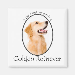 Lifes Better Golden Magnet