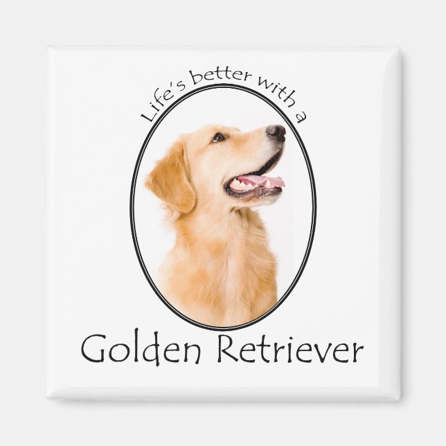 Lifes Better Golden Magnet (Front)