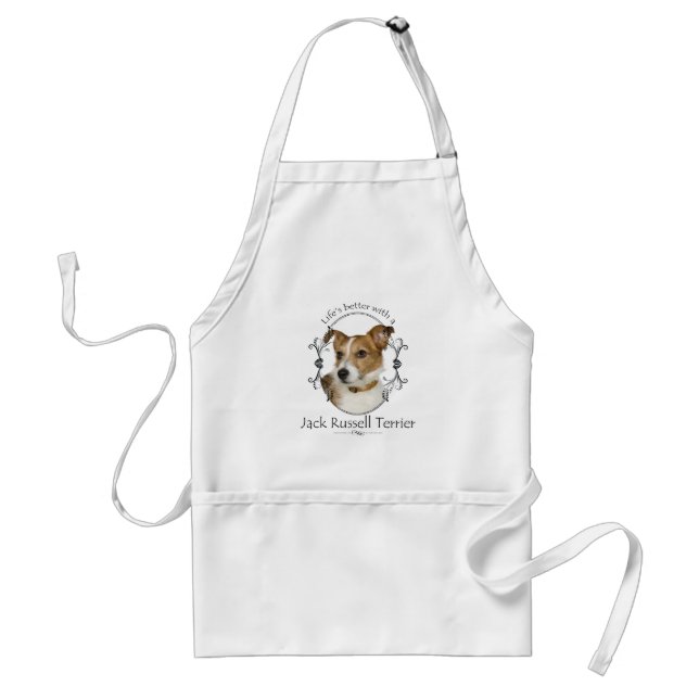 Life's Better Jack Russell Apron (Front)