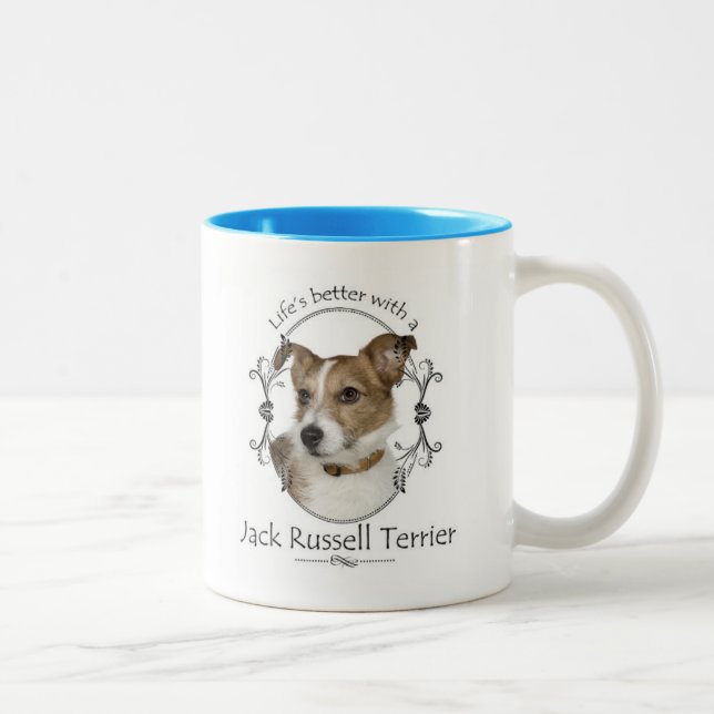 Life's Better Jack Russell Mug (Right)
