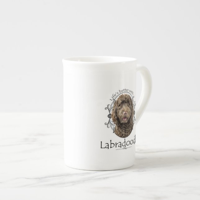 Life's Better Labradoodle Mug (Front Right)