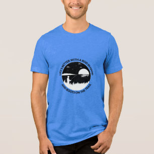 Life's Better With A Rod In Hand Hike to Fish Tri-Blend Shirt