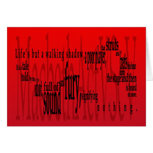'Life's but a Walking Shadow' Macbeth Shakespeare