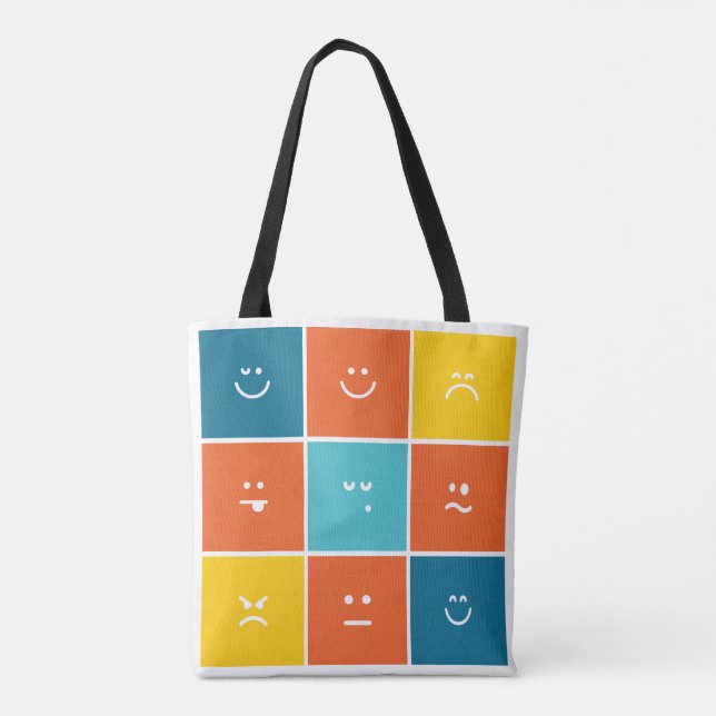 Life's different moods tote bag (Back)