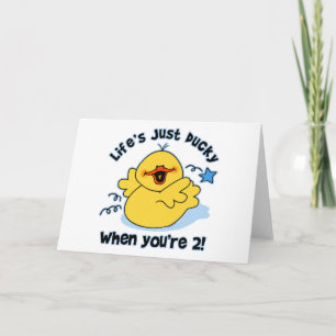 Life's Ducky 2nd Birthday Card