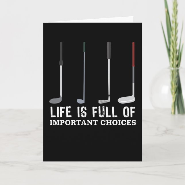 Life's full Important Choices Golf Gift Card (Front)