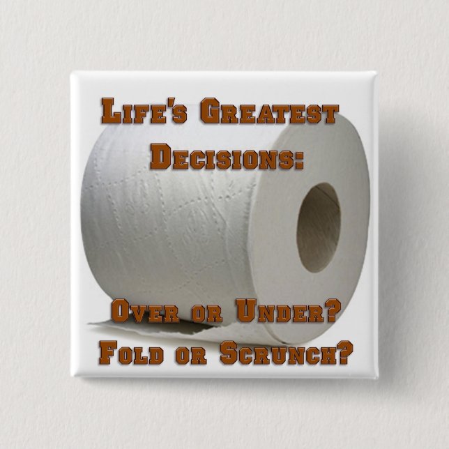 Life's Greatest Decisions 15 Cm Square Badge (Front)