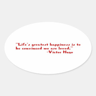 Life's greatest happiness oval sticker