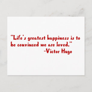 Life's greatest happiness postcard