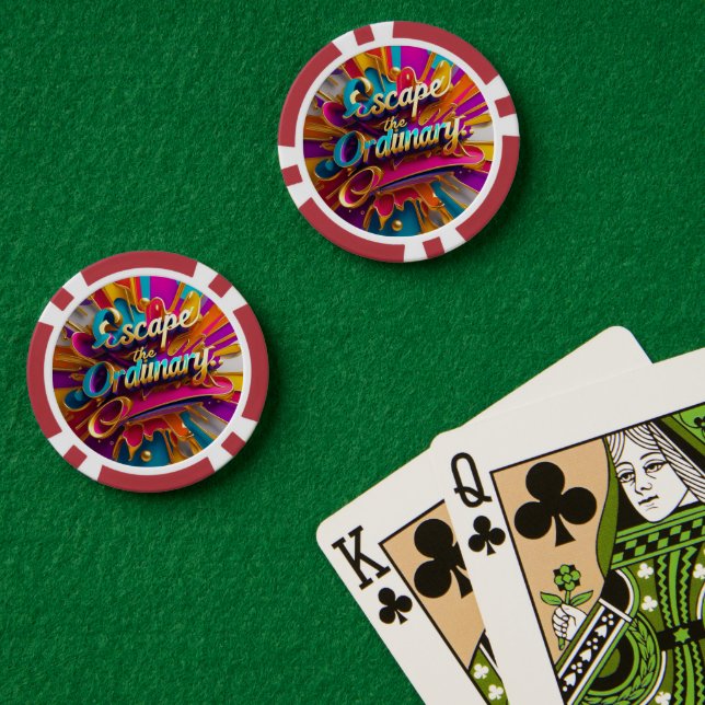 "Life's Hidden Treasures" Poker Chips (Poker Table (Double))