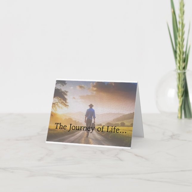 Life's Journey Folded Greeting Card (Front)