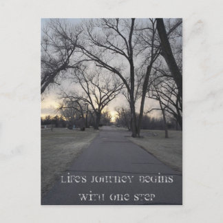 Life's journey postcard