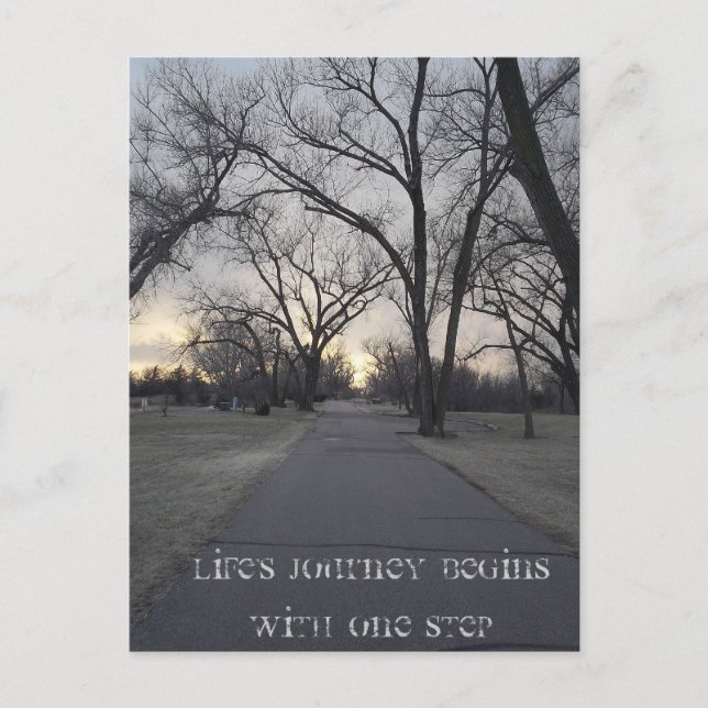 Life's journey postcard (Front)