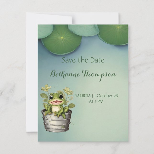 Life's Lily Pads Save The Date (Front)