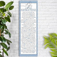 Life's Little Instructions Navy Blue