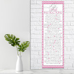 Lifes Little Instructions (pink) Poster<br><div class="desc">A fantastic list of helpful,  inspiring and encouraging little "life" instructions.  This poster print goes great in a bedroom,  dorm room or for some permanent reading material in the bathroom!</div>