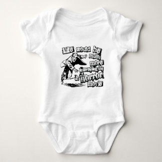 Life's more Interesting as a Horror Movie Baby Bodysuit