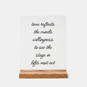 Life's Next Act Acrylic Sign