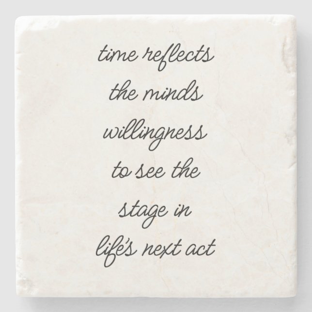 Life's Next Act Marble Stone Coaster (Front)