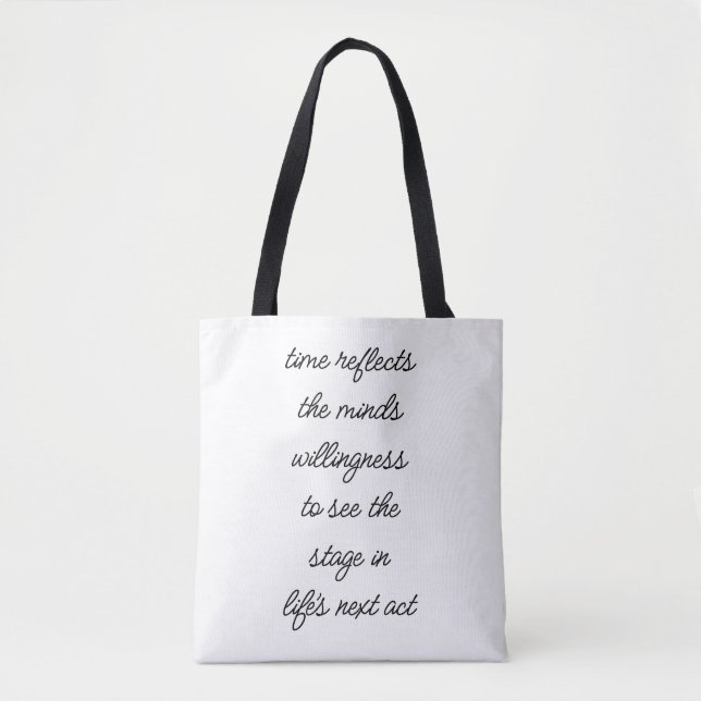 Life's Next Act Shoulder Tote Bag (Front)