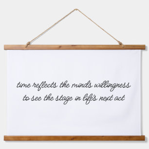 Life's Next Act Wood Topped Wall Tapestry