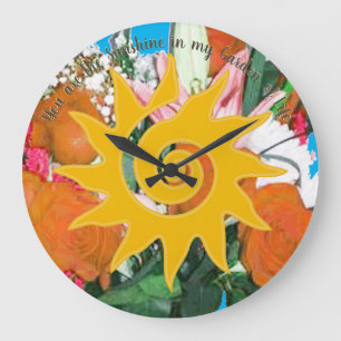 Life's Sunshine Round Wall Clock