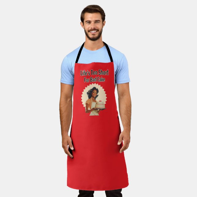 Life's Too Short for Bad Cake Apron (Worn)