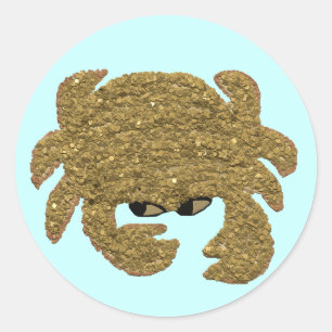 Life's too Short to be a Crab Classic Round Sticker