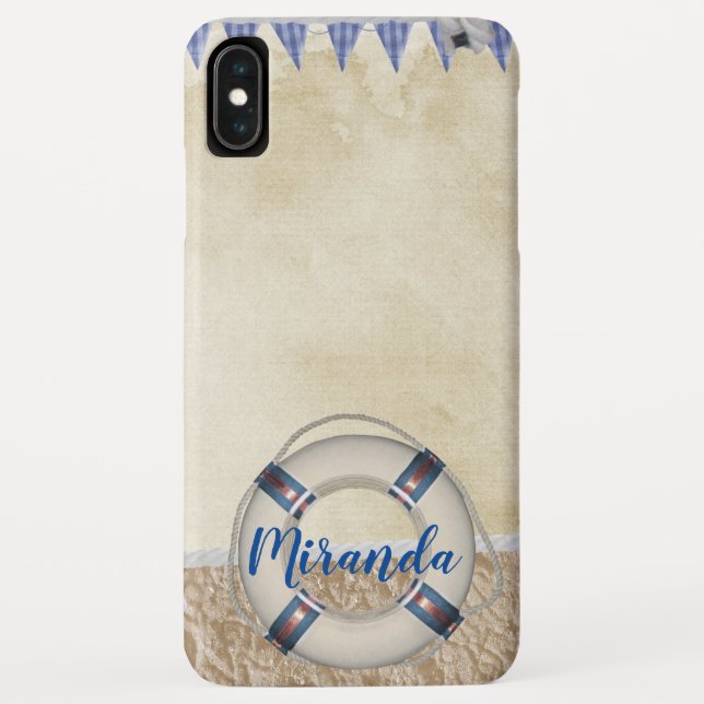 Lifesaver on the sand Case-Mate iPhone case (Back)