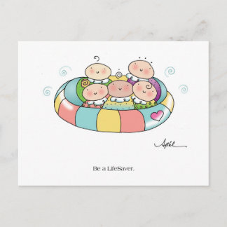 LifeSaver Postcard by April McCallum