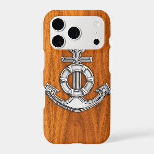 Lifesaver Steel Anchor on Teak Veneer