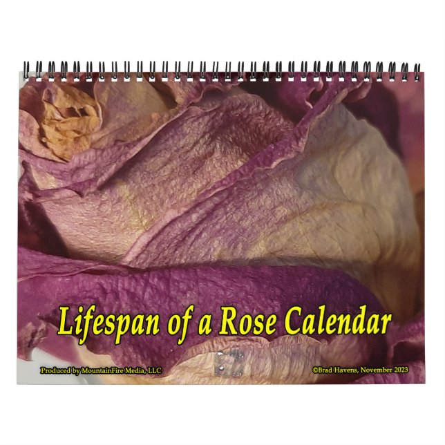 Lifespan of a Rose Calendar (Cover)