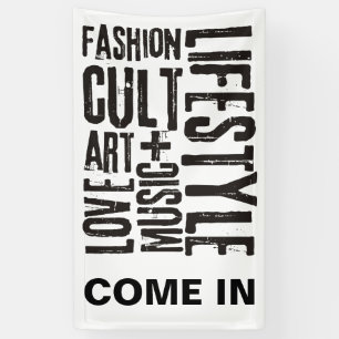 LIFESTYLE FASHION CULT - black Banner