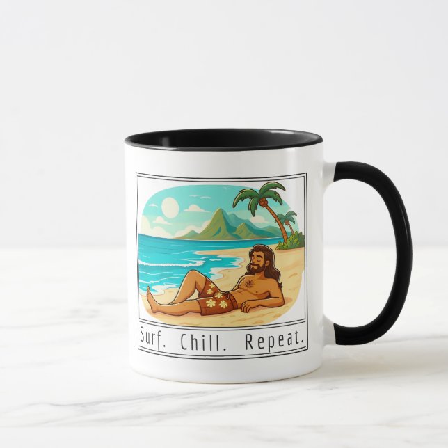 Lifestyle: Surf. Chill. Repeat. Mug (Right)